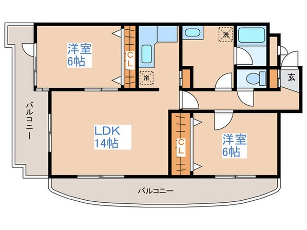 ノースシティＨＩＲＡＧＩＳＨＩの物件間取画像